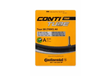 ZRAČNICA 28X1.75X2 - TOUR 28/700C (32-622/47-622) AV 40 mm, nepakirana, CONTINENTAL