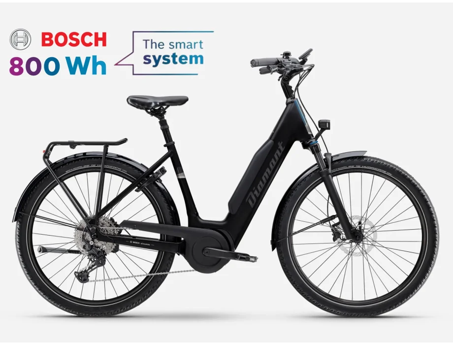 Mandara Lowstep Black, Bosch Performance 800Wh 2025 - e-CITY / e-HYBRID - ŽENSKI - Akcija 40%