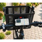 KOŠARICA PREDNJA NA KORMILO NA SKIDANJE, (22,2-31,8),E-BIKE ,BOJA: CRNA - 2