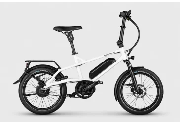 RIESE & MÜLLER e-bike TINKER2 VARIO T 20” CRYSTAL WHITE, 545Wh, KIOX 300, CARGO PLATFORM - e-CITY / e-HYBRID - UNISEX