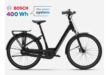 TREK District+ 2 Lowstep 2026 Black - e-CITY / e-HYBRID - Akcija 23%