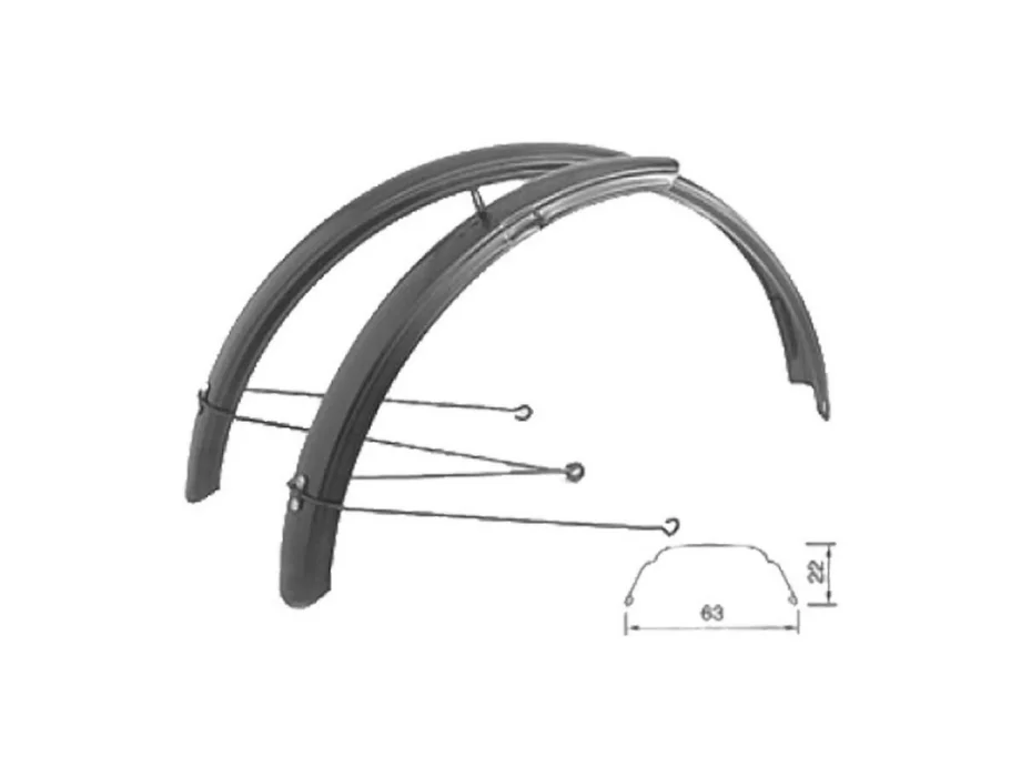 BLATOBRAN I + II 20” DUO 58MM MAT CRNI (PONY CLASSIC)