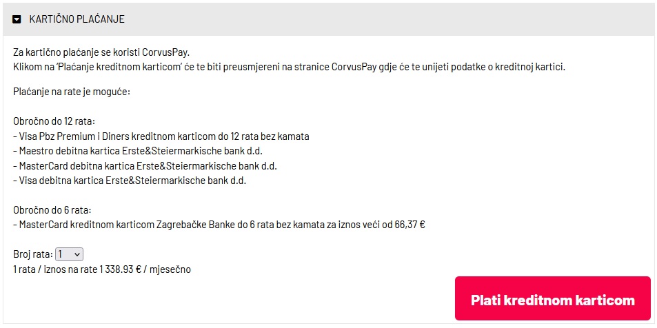 Načini plaćanja