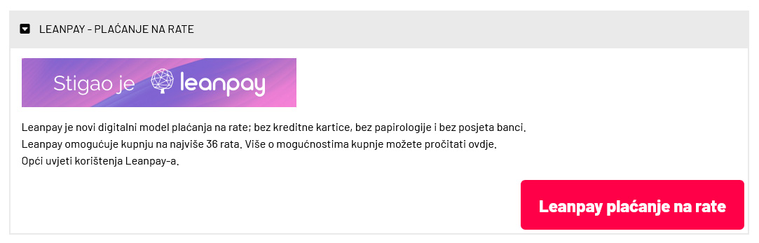 Leanpay - superlako plaćanje na rate